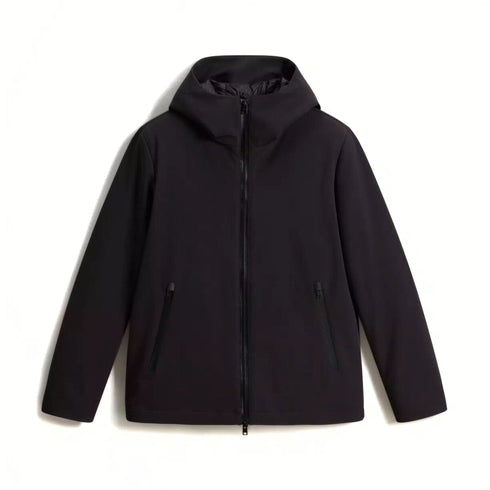 Woolrich Piumino corto Piumino Uomo Pacific in Softshell Nero - Francavilla Moda